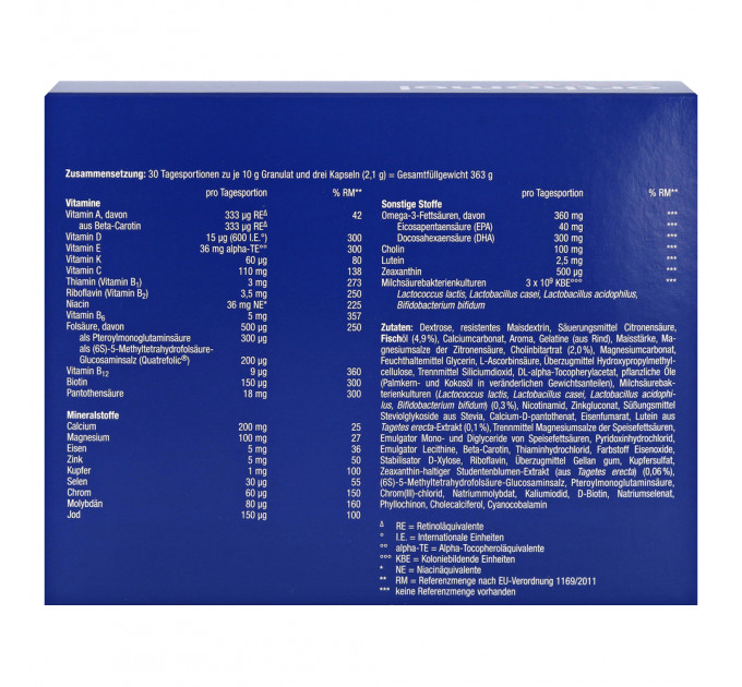 Вітамінно-мінеральний комплекс Orthomol Natal для вагітних та годуючих 30 порцій (гранули та капсули)