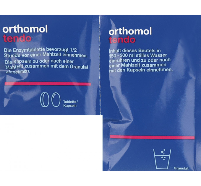Вітамінний комплекс для сухожилля та зв'язок Orthomol Tendo (гранули капсули таблетки на 30 днів прийому)