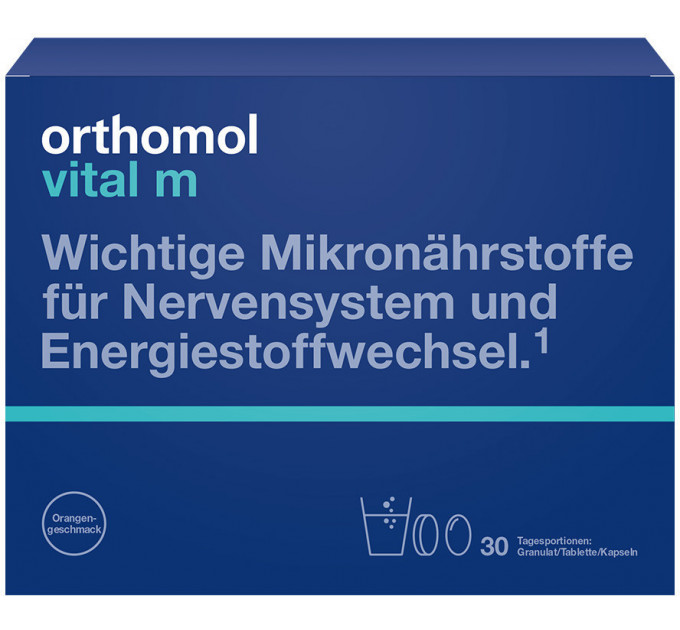 Вітаміни для чоловіків Orthomol Vital M (гранули капсули таблетки на 30 днів)