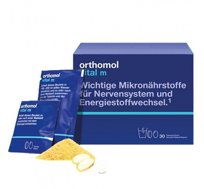 Вітаміни для чоловіків Orthomol Vital M (гранули капсули таблетки на 30 днів)