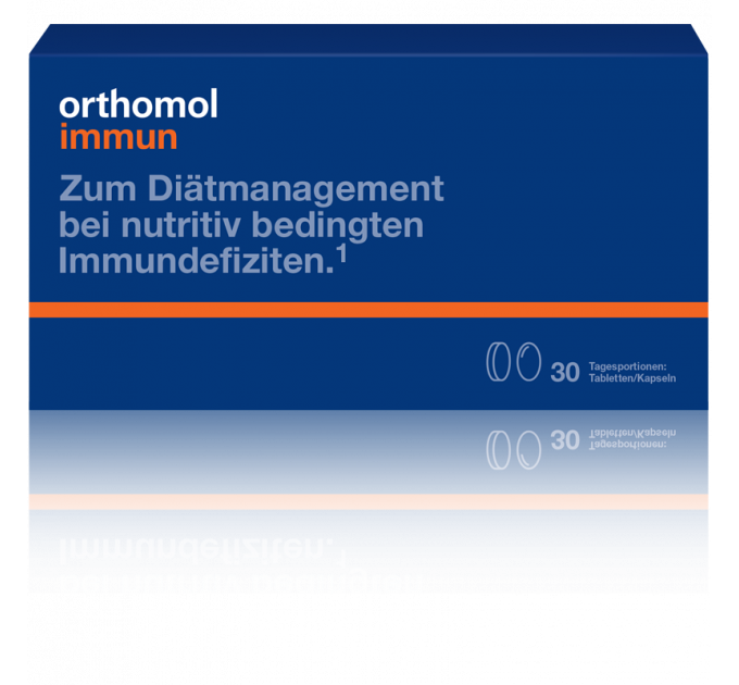 Вітаміни для зміцнення імунітету Orthomol Immun (капсули та пігулки на 30 днів)