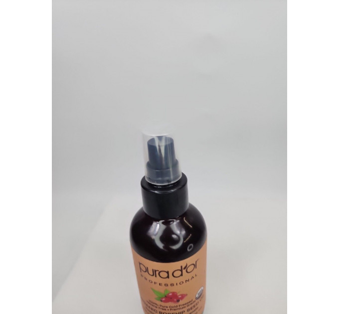 Натуральное масло шиповника для лечения шрамов и прыщей улучшения волос и кожи с омолаживающим эффектом Pura D'or Organic rosehip seed oil 118 мл
