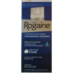 Пена для роста волос и бороды Rogaine Minoxidil 5% (60 гр)
