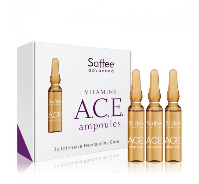 Сироватка для обличчя Saffee з вітамінами А, С, Е Advanced Vitamins A.C.E. Ampoules у ампулах 3х2 мл