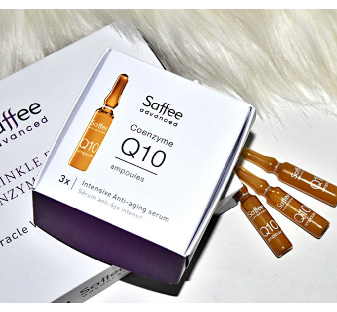 Сироватка для обличчя з коензимом Saffee Advanced Coenzyme Q10 Ampoules у ампулах упаковка 3 шт