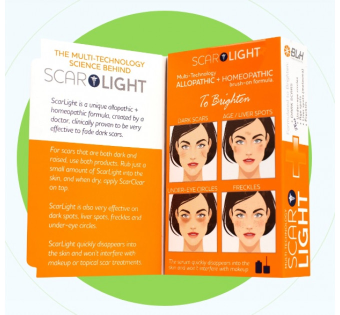 Освітлююча сироватка ScarGuard ScarLight Lightening Serum для шрамів та пігментних плям (15 мл) 