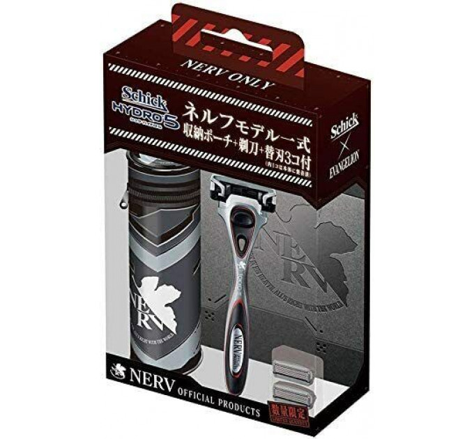 Набір для гоління Schick Hydro 5 Neon Genesis Evangelion (станок + 3 картриджі + дорожній чохол)