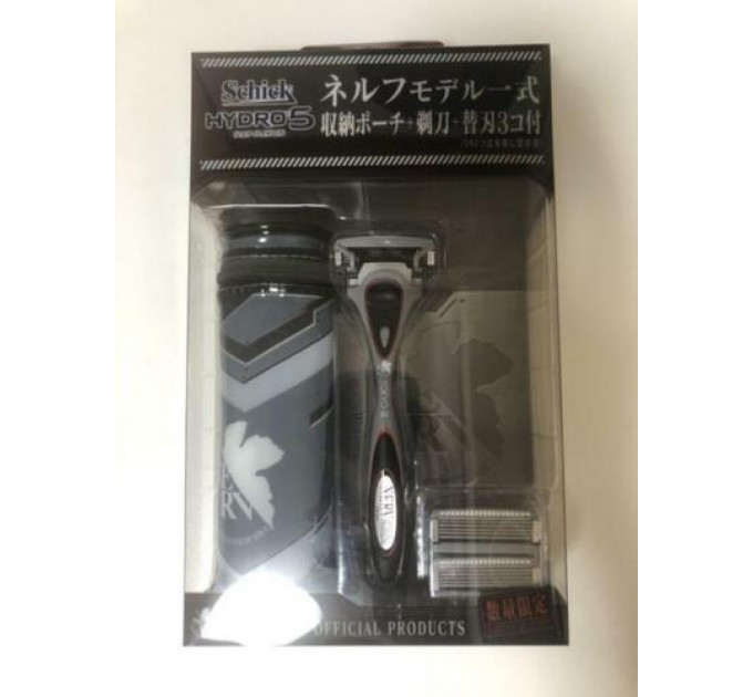 Набір для гоління Schick Hydro 5 Neon Genesis Evangelion (станок + 3 картриджі + дорожній чохол)