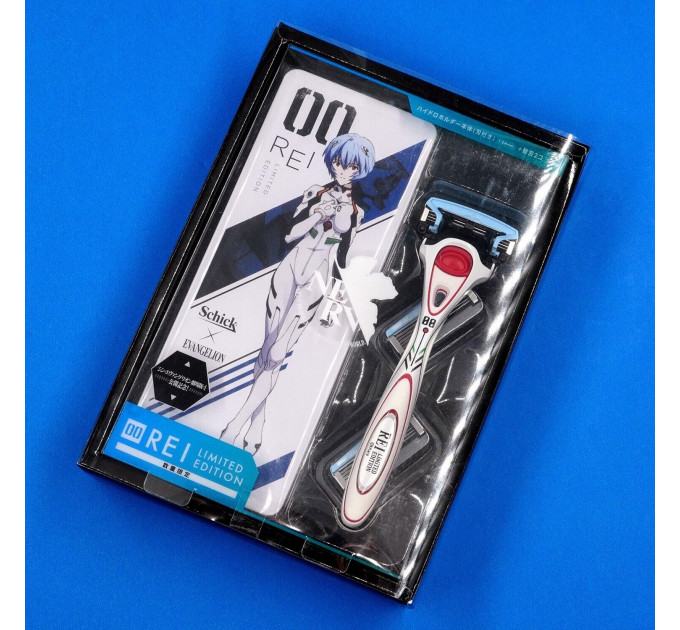 Набір для гоління Schick Hydro 5 Neon Genesis Evangelion REI (станок + 3 картриджі + дорожній чохол)