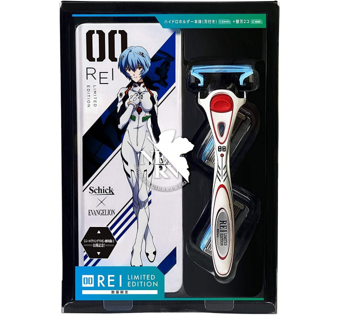 Набір для гоління Schick Hydro 5 Neon Genesis Evangelion REI (станок + 3 картриджі + дорожній чохол)