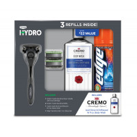 Подарочный набор Schick Hydro 5 Sensitive Razor Gift Pack (станок Schick Hydro с запасными картриджами + гель для бритья Edge + гель для душа Cremo)