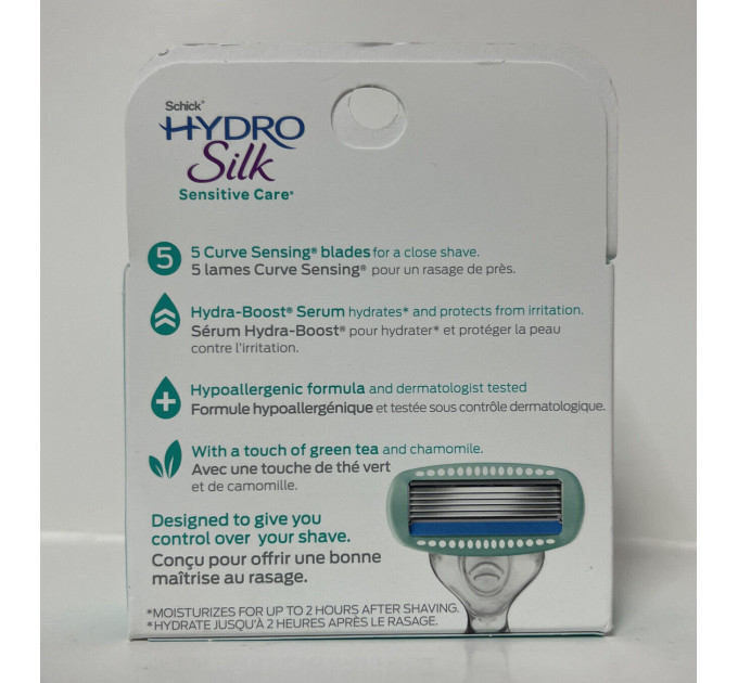 Лезвия для женщин Schick Hydro Silk Sensitive Care Women (4 картриджа)