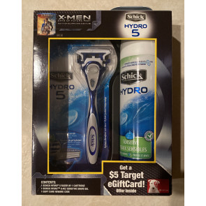 Подарунковий набір Schick X-Men Gift Pack (бритва Schick Hydro 5 Razor та гель для гоління для чутливої шкіри Schick Hydro 238 г)