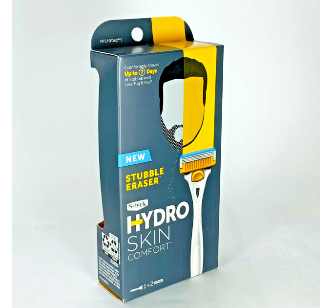 Бритва мужская Schick Hydro Skin Comfort Stubble Eraser (1 станок + 2 картриджа)