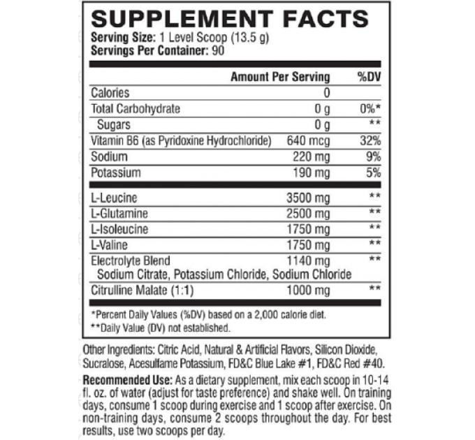 Комплекс амінокислот Scivation Xtend The Original 7G BCAA 90 порцій зі смаком фруктового пуншу (1,22 кг)