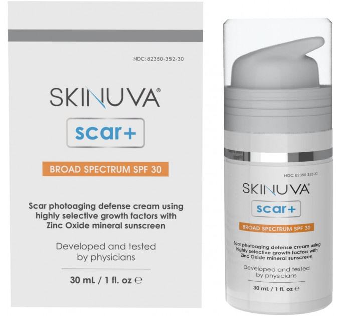 Крем от шрамов с факторами роста Skinuva Next Generation Scar Cream с SPF 30