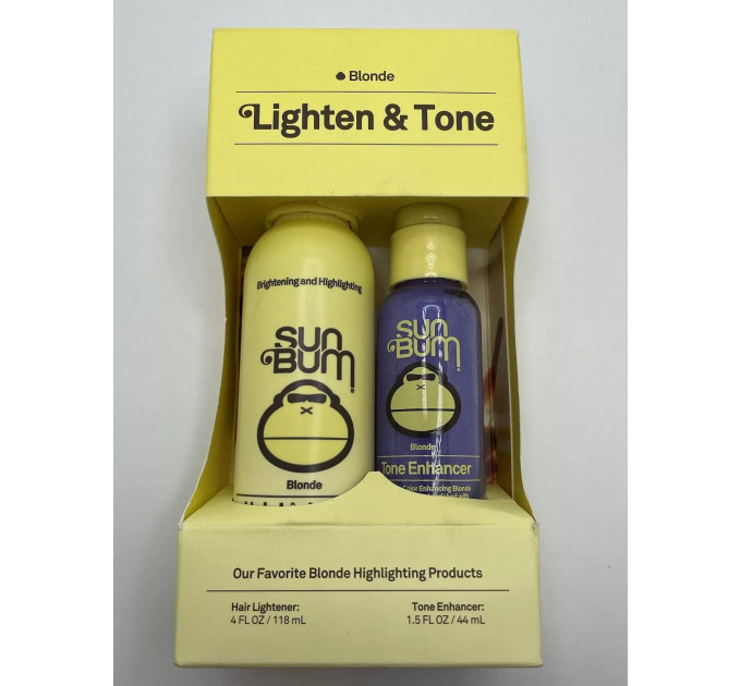 Набір для світлого волосся Sun Bum Lighten and Tone (освітлювальний спрей 118 мл і нейтралізатор жовтизни 44 мл)