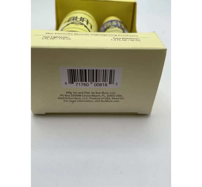 Набір для світлого волосся Sun Bum Lighten and Tone (освітлювальний спрей 118 мл і нейтралізатор жовтизни 44 мл)
