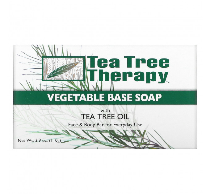 Мыло на растительной основе с маслом чайного дерева Tea Tree Therapy (110 гр)
