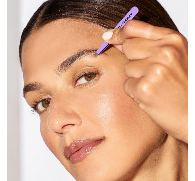 Пінцет для брів Tweezerman Mini Slant Tweezer Blooming Lilac (7 см)