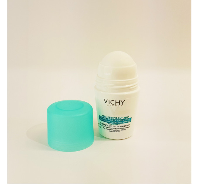 Дезодорант-антиперспирант женский от белых следов и жёлтых пятен Vichy Antiperspirant 48 часов защиты (50 мл)