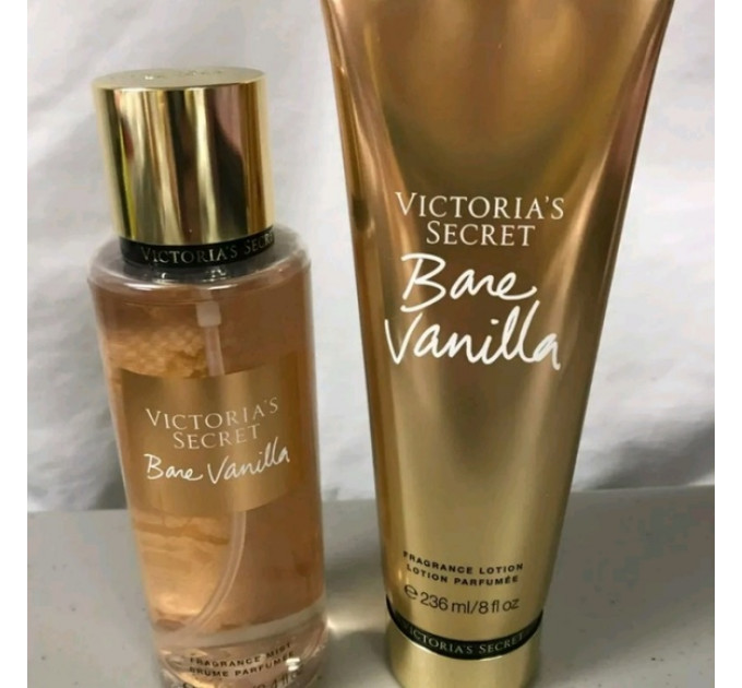 Парфюмированный набор Victoria's Secret  Bare Vanilla спрей и лосьон для тела (250 мл и 236 мл)