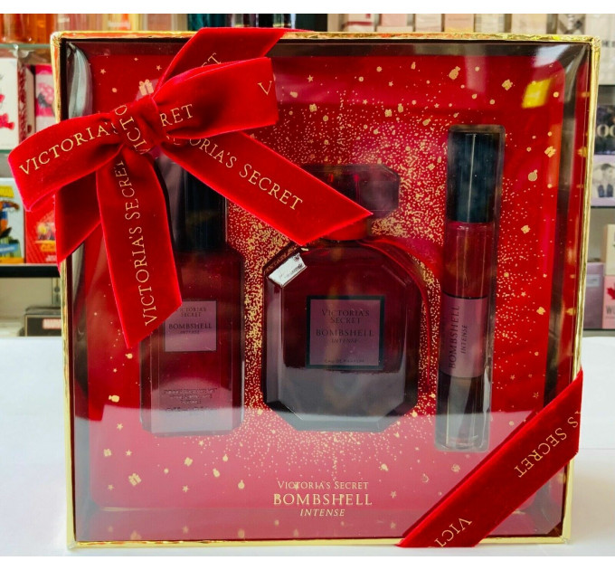 Подарунковий набір Victoria`s Secret Bombshell Intense Luxe Fine Fragrance Gift Set (3 предмети)