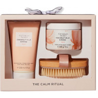 Подарочный набор для тела Victoria's Secret The Calm Ritual Kit Кокосовое молоко и роза  (3 предмета) 