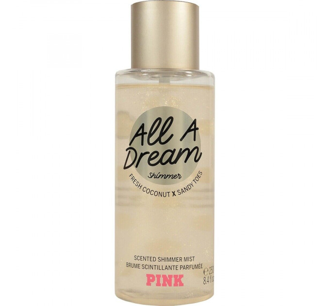 Парфюмированный спрей для тела Victoria`s Secret PINK All A Dream с шиммером 250 мл