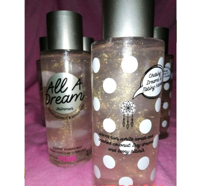 Парфюмированный спрей для тела Victoria`s Secret PINK All A Dream с шиммером 250 мл
