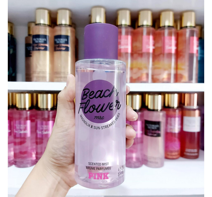 Парфумований спрей для тіла Victoria`s Secret Pink Beach Flower Shimmer Fragrance Body Mist (250 мл)