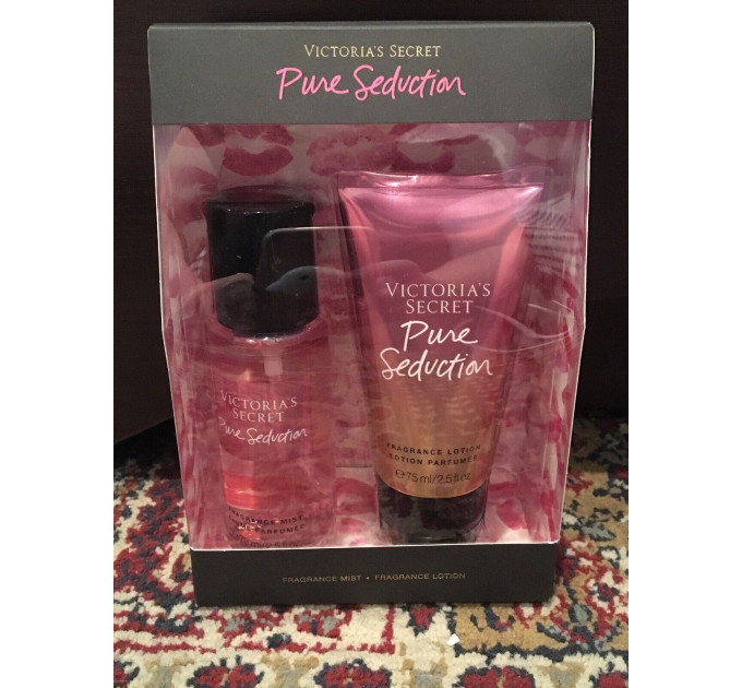 Парфюмированный мини-набор Victoria`s Secret Pure Seduction Fragrance Mist and Lotion Set спрей и лосьон для тела (2 предмета)