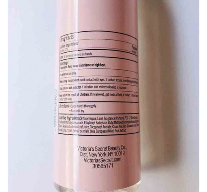 Антибактеріальний спрей для рук Victoria`s Secret Hand Sanitizer Spray Mandarin Peach Scented Full Size (250 мл)