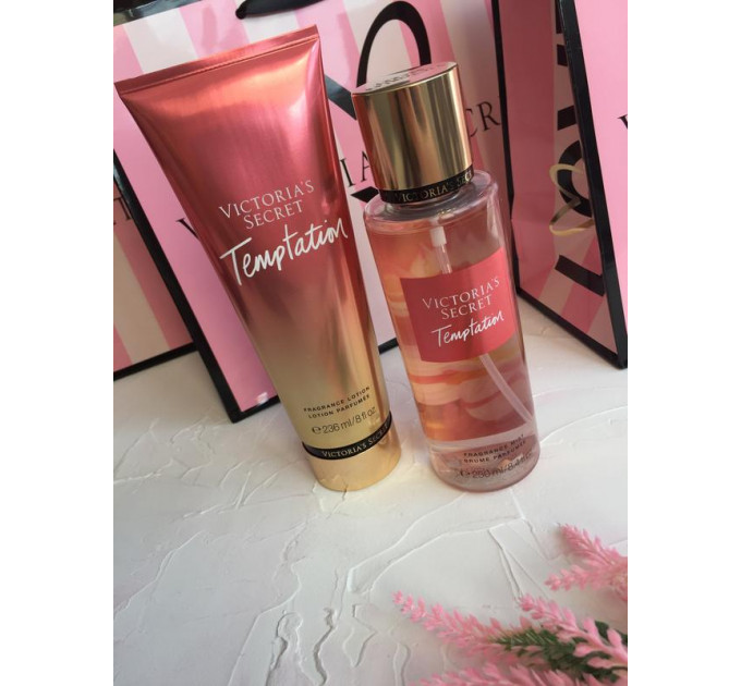 Парфумований набір спрей-міст і лосьйон для тіла Victoria's Secret Temptation (250 мл та 236 мл)