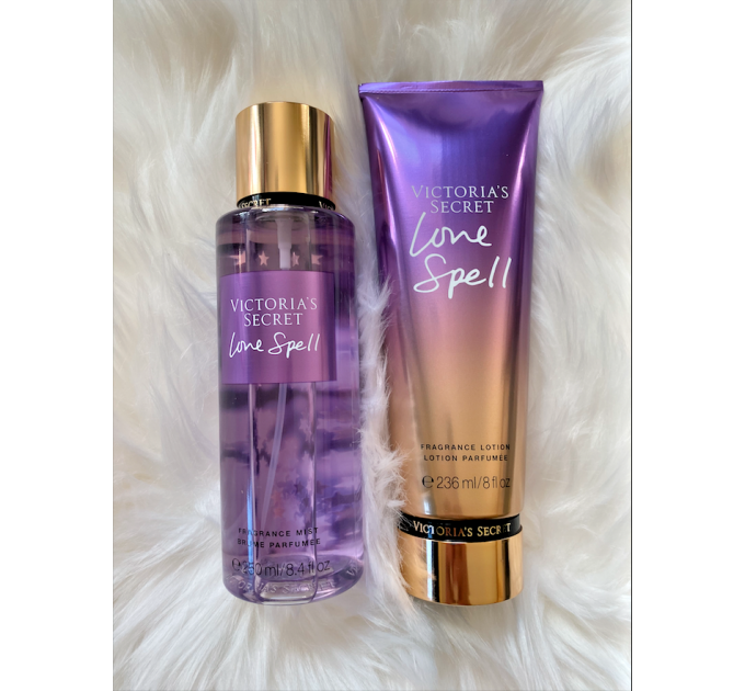 Парфумований набір Victoria's Secret із 4х спреїв та 4х лосьйонів для тіла Pure Seduction Love Spell Velvet Petals Bare Vanilla (4х250 мл и 4х236 мл)