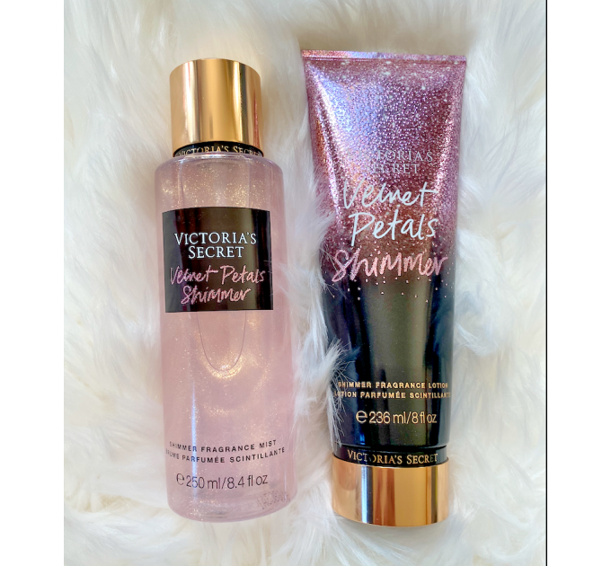 Парфумований набір Victoria's Secret із 4х спреїв та 4х лосьйонів для тіла Pure Seduction Love Spell Velvet Petals Bare Vanilla (4х250 мл и 4х236 мл)