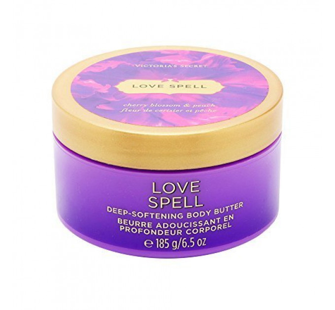 Масло для тела Victoria's Secret Love Spell Deep-softening Body Butter с цветками вишни и персиком 185 г