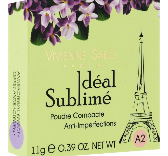 Пудра компактна Vivienne Sabo Ideal Sublime проти вад шкіри (11 г)
