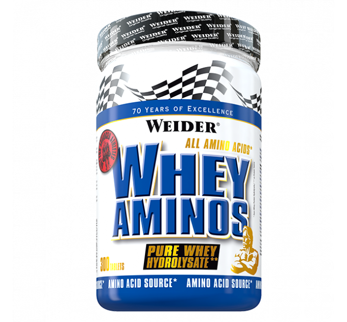 Комплекс аминокислот Weider Whey Aminos 300 таблеток (50 порций)