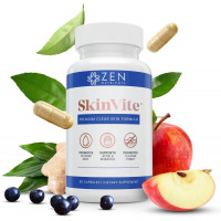 Витамины для чистой кожи Zen Nutrients SkinVite от акне розацеа экземы псориаза (60 капсул)