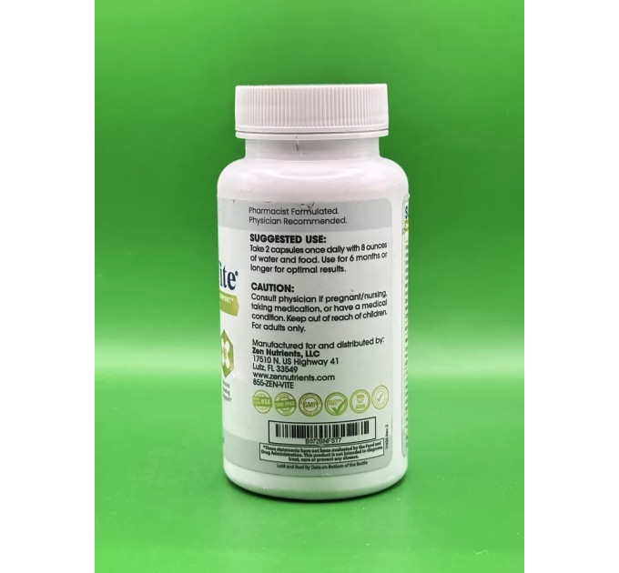 Вітаміни від шрамів для загоєння ран Zen Nutrients WoundVite (60 капсул) Made in USA