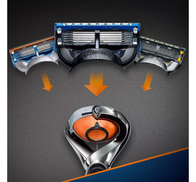 Станок для гоління Gillette Fusion 5 ProGlide з тримером (1 станок 1 картридж 1 батарейка)