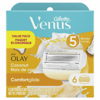 Сменные картриджи для бритья Gillette Venus ComfortGlide Olay Coconut для женщин (6 шт картриджей)