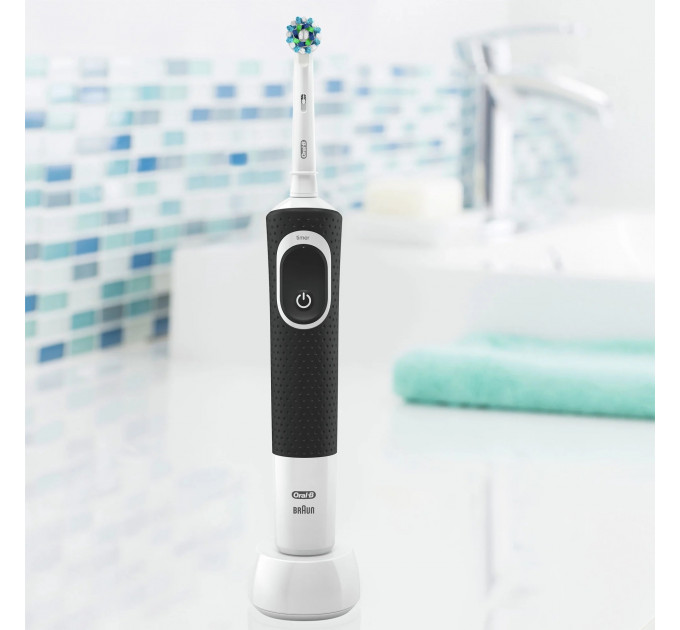 Электрическая зубная щетка Oral B Vitality 150 Cross Action Black (1 ручка и 2 насадки)