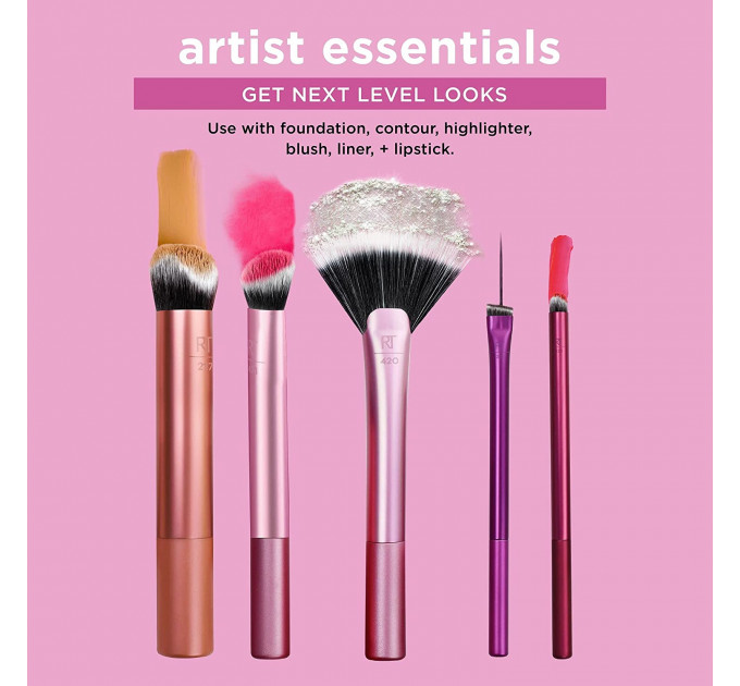 Набір пензлів для макіяжу Real Techniques (Реал Технікс) Artist Essentials Brush Set (5 шт)