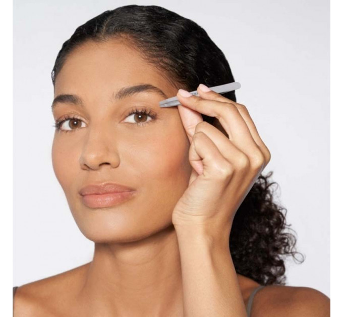 Набор пинцетов для бровей Tweezerman Petite Tweeze Set with Purple Case Set (3 предмета) 