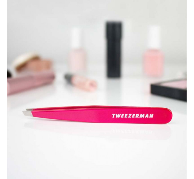 Пинцет для бровей Tweezerman Slant Tweezer Pink Perfection (9 см)