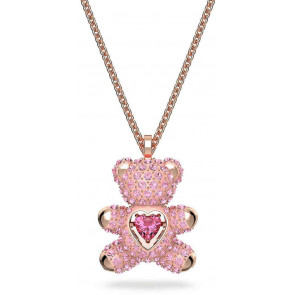 Женский кулон-подвеска Teddy Swarovski Light Rose Розовое золото