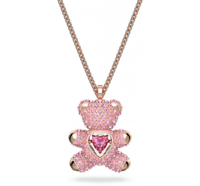 Женский кулон-подвеска Teddy Swarovski Light Rose Розовое золото