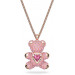 Женский кулон-подвеска Teddy Swarovski Light Rose Розовое золото